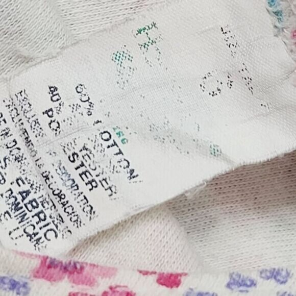 Vintage 90s Pink Blue Floral Sleeveless Girls Dress - Picture 4 of 8